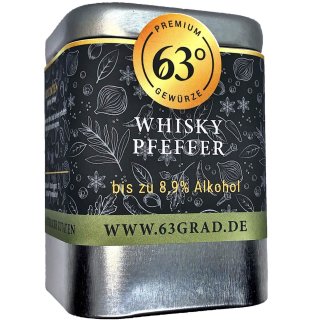 Whiskey Pfeffer - Hocharomatischer Tellicherrypfeffer in feinem Bourbon