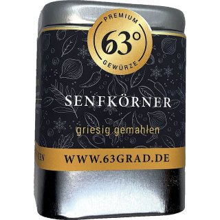 Senfk&ouml;rner - griesig gemahlen - Senfmehl, Senfpulver Senf selber machen (90g)